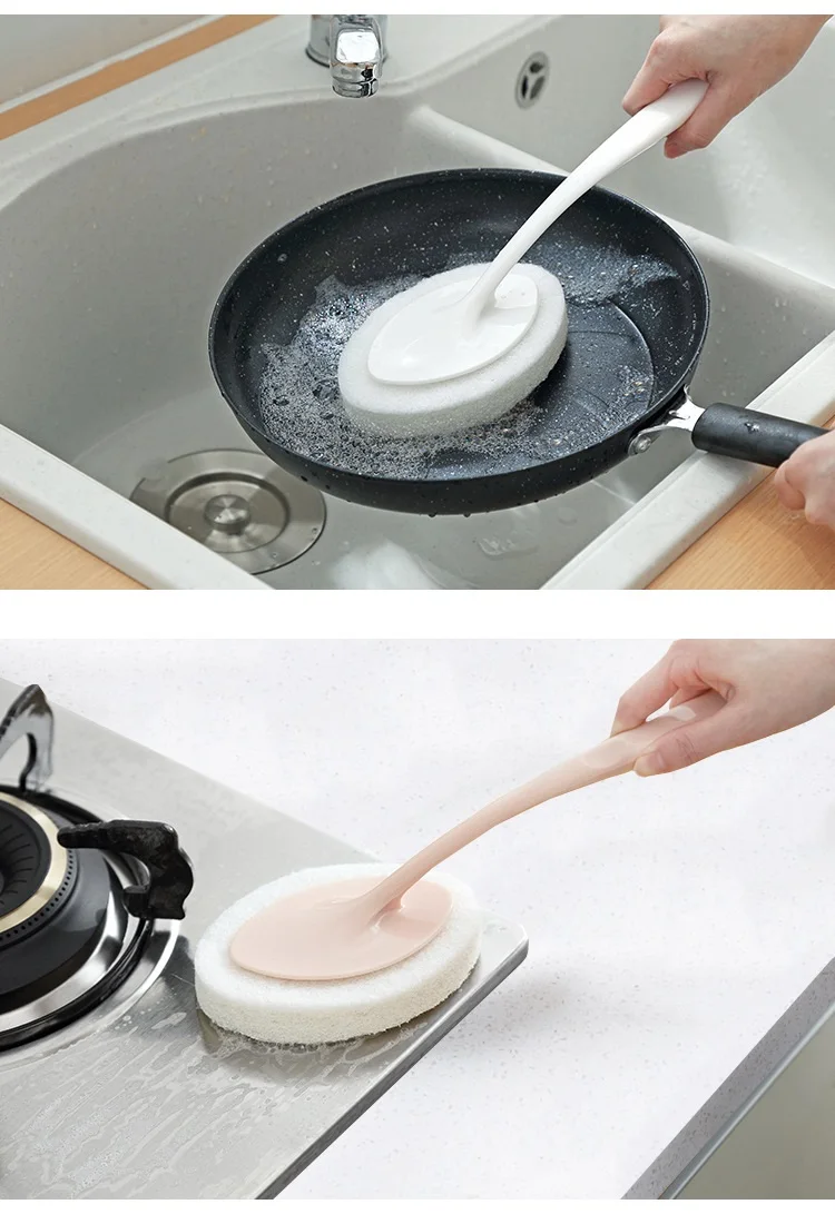 Практичная Сменная Губка Чистящая Щетка для ванной керамическая плитка кухонный горшок для очистки от накипи домашняя щетка для чистки инструменты аксессуары