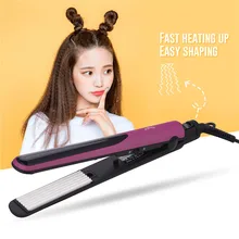 Профессиональные щипцы для завивки волос с постоянной температурой, керамический плоский утюжок, утюжок для волос DIY Waver, PTC, быстрый нагрев для влажного и сухого использования, 3536