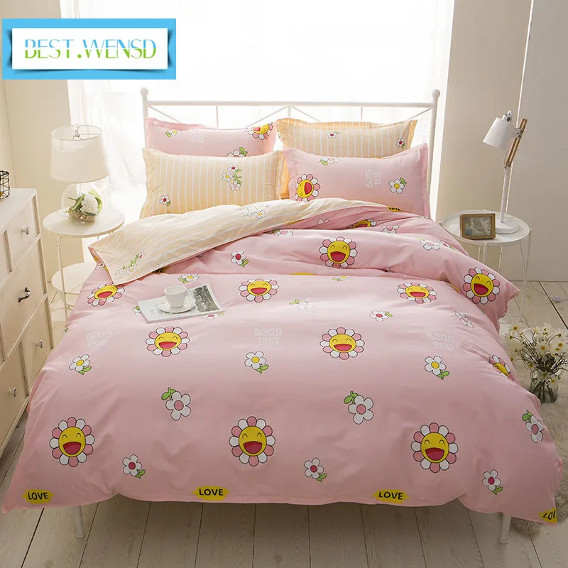 Best Wensd Whole Soft Comfortable Sunflower Bedding Set Queen Best Wensd Whole Soft Comfortable Sunflower Bedding Set Queen Size Bed Sheets S Linen Kids Full Single