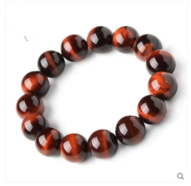 2018 Newly Natural Red Tiger S Eye Genuine Stone Bracelet Round 2018 Newly Natural Red Tiger S Eye Genuine Stone Bracelet Round Beads Crystal 16mm Aaaa