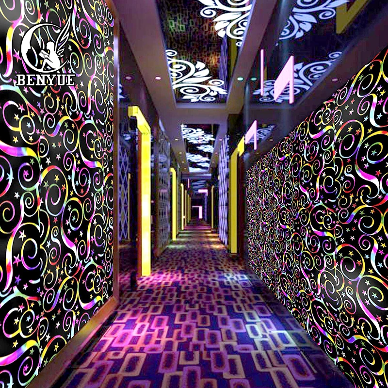 3d Son Ktv Yeni Stil Bar Duvar Kagidi Duvar Kaplama Moda Ev Dekorasyon Papel De Parede Duvar Kagitlari Aliexpress