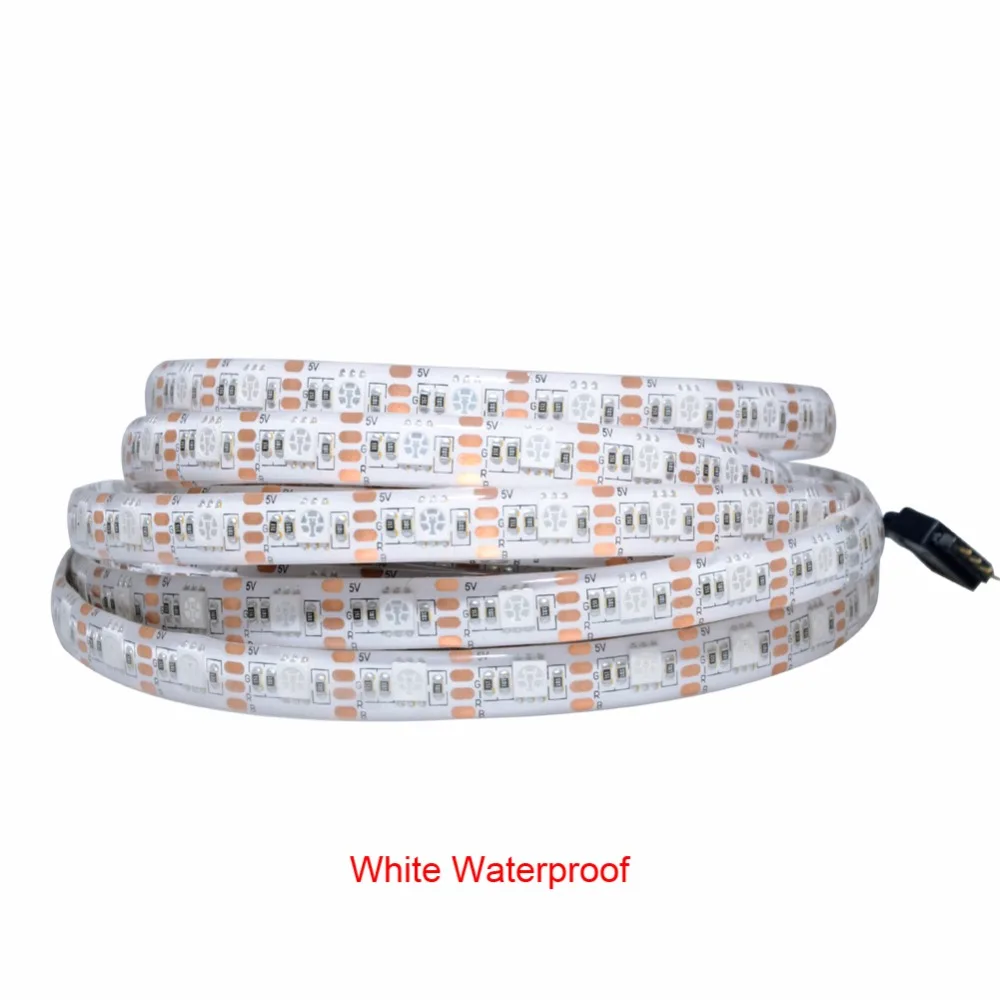 СВЕТОДИОДНАЯ лента SMD 5050 RGB 5 В 60 светодиодов/м светильник м 1 2 3 4 м|Светодиодные