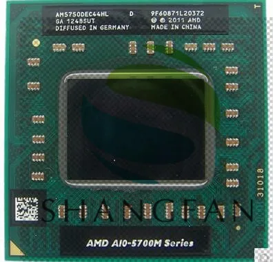 AMD المحمول A10 5700 M سلسلة A10 5750 M A10-5750m AM5750DEC44HL المقبس FS1 CPU 4 M مخبأ/2.5 GHz /رباعية النواة GM45/PM45