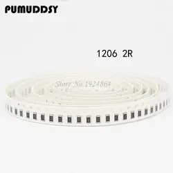 100 шт. SMD 1206 резистор 2 ом Резистор Чип 0,25 Вт 1/4 Вт 2R