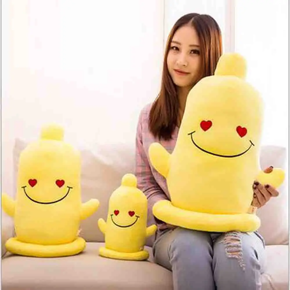 taste creative condom TT evil to evil plush toy doll doll pillowin
