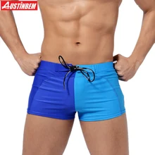 Новинка, 6 цветов, мужские купальные шорты из кусков, maillot de bain, мужские плавки, пляжные спортивные плавки для серфинга, 290