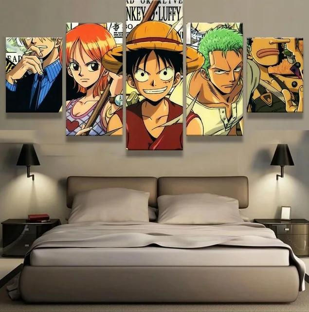 HD Prints Anime Canvas Wall Art Pictures Home Decor Living Room 5