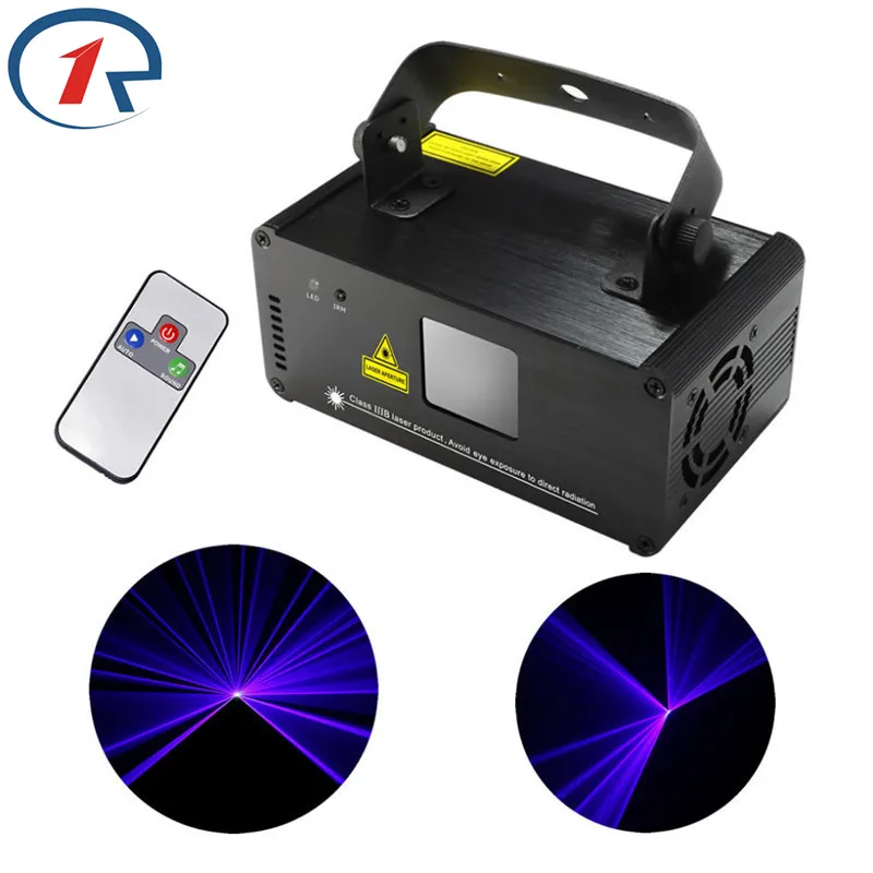 ZjRight IR Remote Laser light DMX512 150mW Blue Laser Scanner Effect Stage Lighting Party Club Show Projector Disco bar dj light