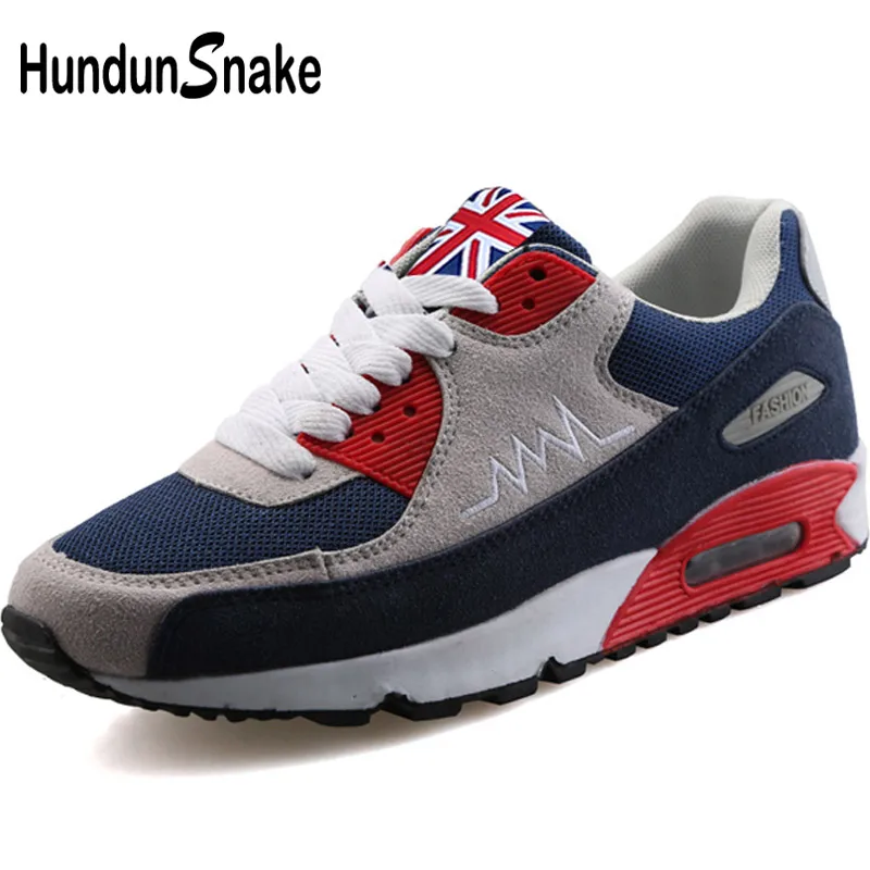 Hundunsnake/спортивная обувь для мужчин; кроссовки; женская спортивная обувь; Мужская Спортивная обувь для мужчин; крассовки; Мужская обувь; спортивная обувь; T8 - Цвет: grey blue