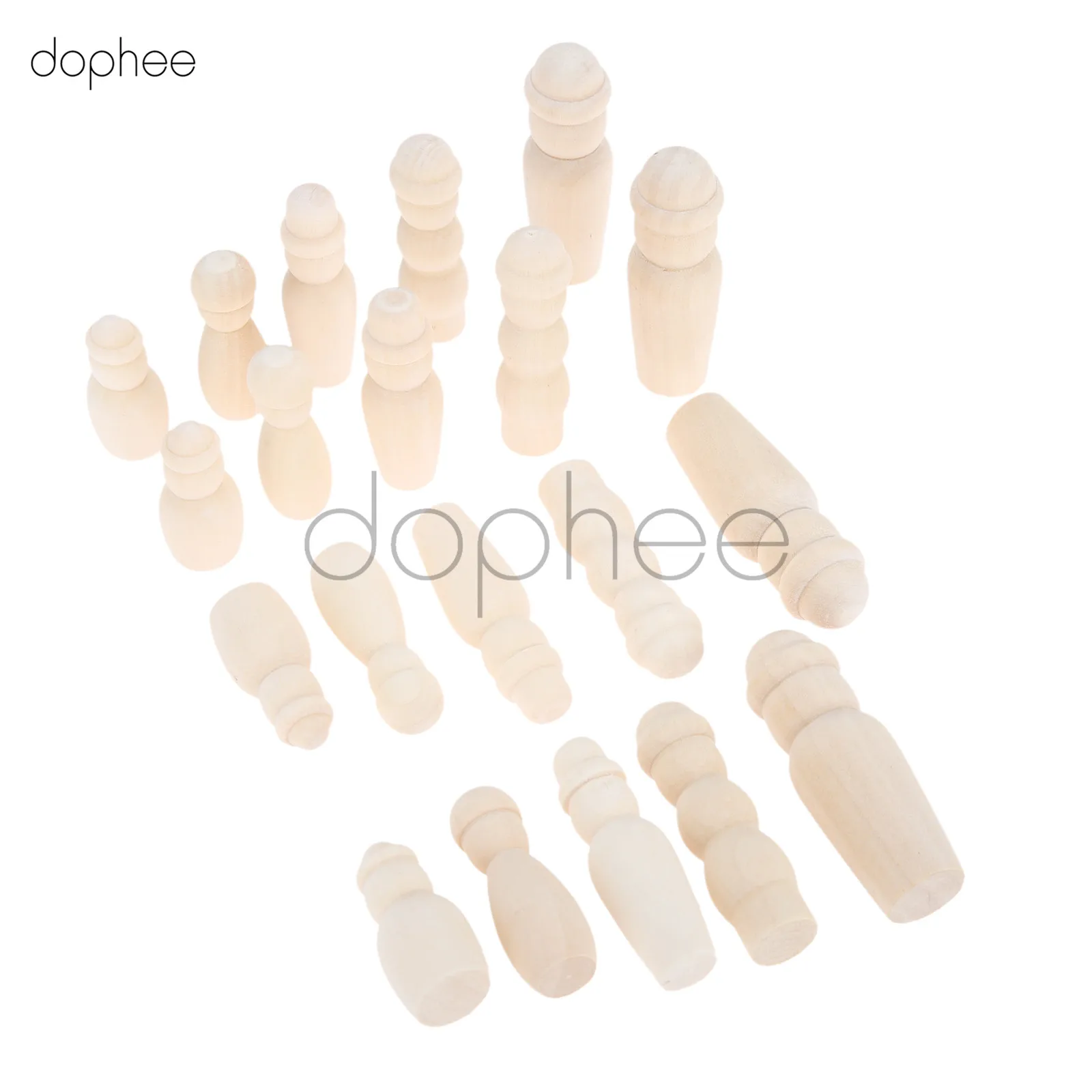 Dophee 20/25/50 шт. натуральные деревянные фигурки для украшения свадебного торта Семья DIY сувенир ручной работы ремесел торт фигурки жениха и невесты; детская одежда с забавными принтами пейзаж