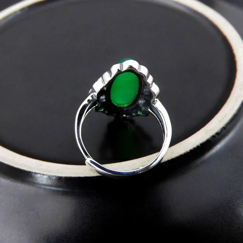 Женское кольцо из серебра 925 пробы с натуральным камнем|rings for women|silver marcasite ringsilver