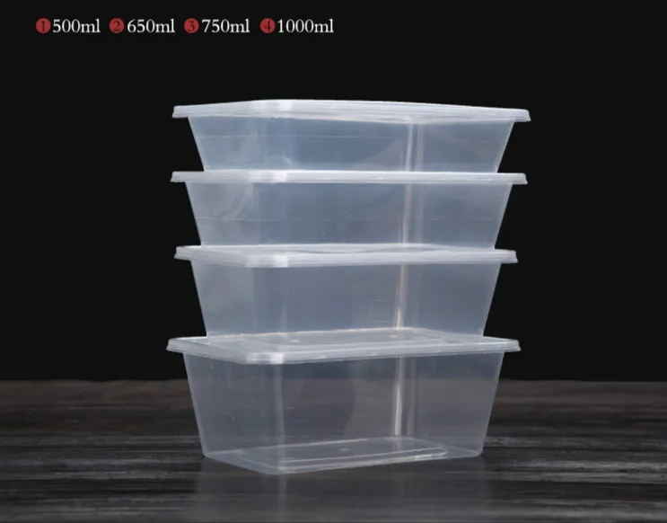 

Microwavable Meal Prep Containers with Lids Clear 10paks
