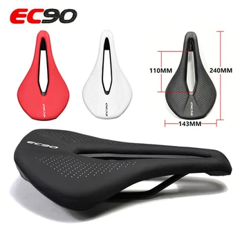 

MTB Mountain Bike Saddle XC Road TT Triathlon Training Wide Large Hollow Racing Seat Saddles Road Bicycle Gel Pad 240*143mm 200g