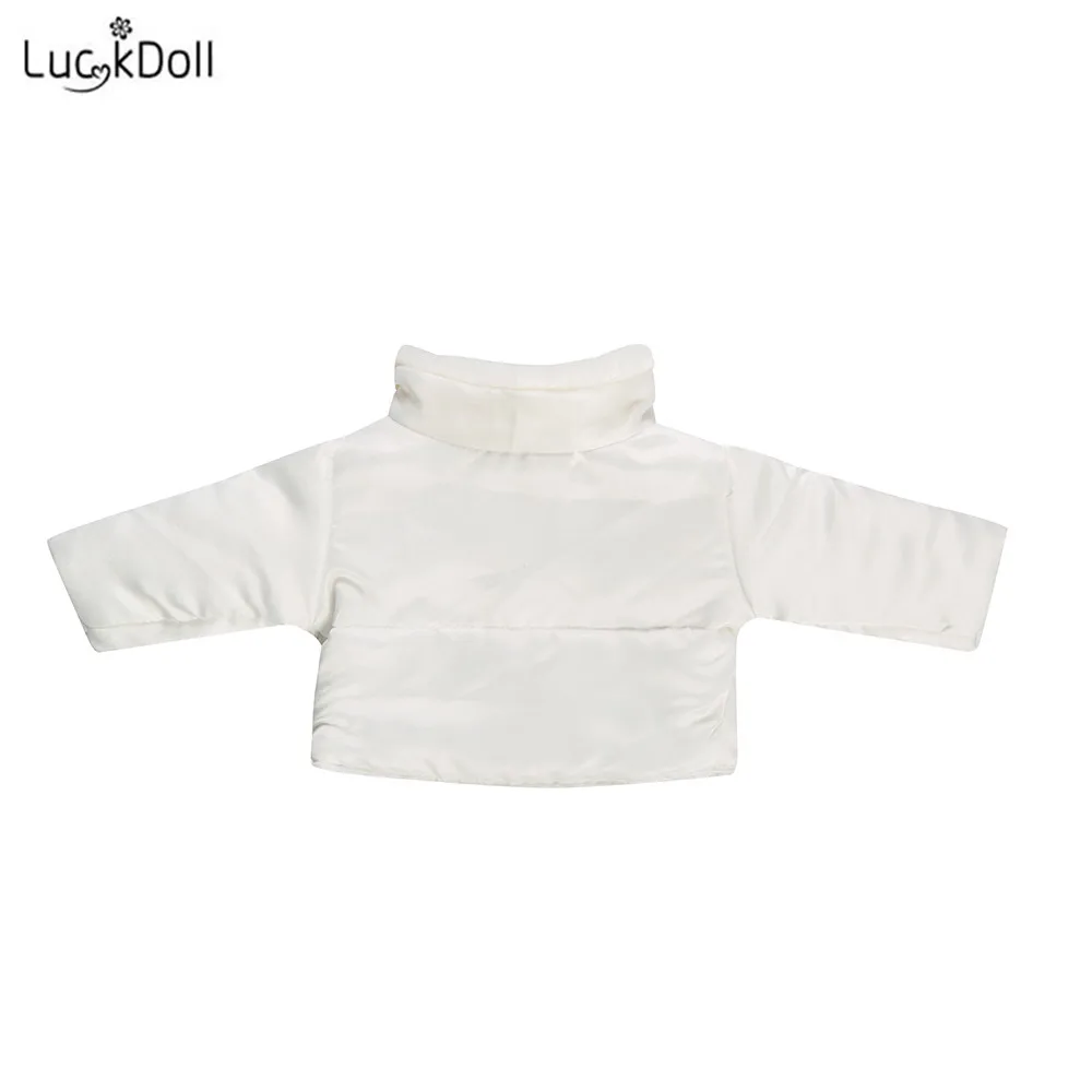 Белая хлопковая куртка LUCKDOLL 18 дюймов аксессуары для американской куклы игрушки