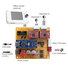 2 Axis GRBL USB Port CNC Engraving Machine Control Board Laser Machine Controller board Laser engraving machine control system 2 Axis GRBL USB Port CNC Engraving Machine Control Board Laser Machine Controller board Laser engraving machine control system