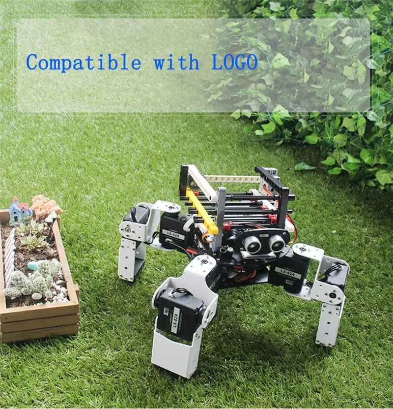 LOBOT Alienbot Raspberry Micro:bit Programmable Multifunctional PC/APP Control Smart RC Robot