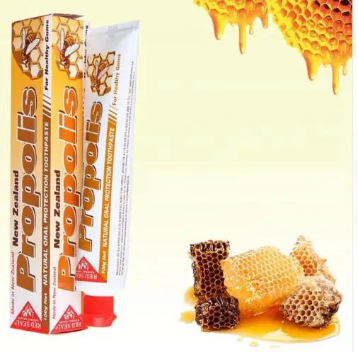

100% NewZealand Propolis Toothpaste 2PCS Antiseptic Protect Mouth Gums from Ulcers Infections Reduce Cavities Gingivitis Decay