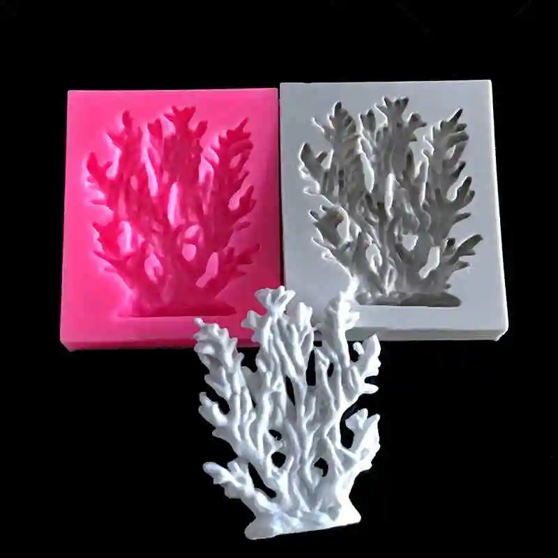 Cake Border Decoration Candy Molds Sugarcraft Cake Decoration Chocolate Mold Tools Sea Grass Silicone Fondant Mold