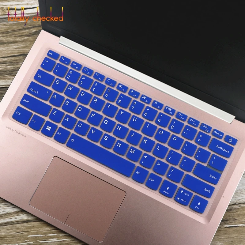 Защита для клавиатуры ноутбука кожного покрова для LENOVO Ideapad 330 330-14 14AST 330 14IGM 14IKB 81DA 81G2 330S 14AST 330S 4IKB 14" - Цвет: blue