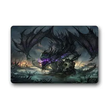 

CHARMHOME Custom Machine Washable Fantasy Awesome Dragon Indoor Outdoor Doormat Bath Kitchen Decor Entryway Rug Floor Mat