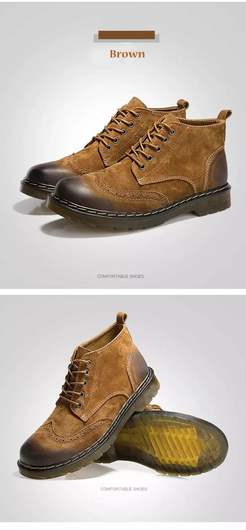 Мужские ботинки из натуральной кожи, осенне-зимние ботильоны, модная обувь, обувь на шнуровке, мужская обувь высокого качества, винтажная