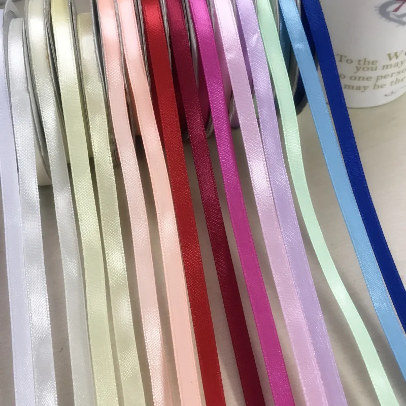 10 МТС/рулон) 1/"(6 мм) 15 цветов в наборе высокое качество двусторонняя атласная шелковая лента полиэстер рождественские ленты