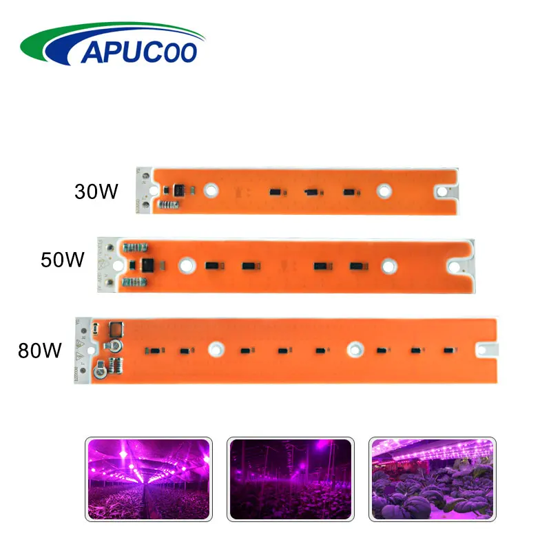 

30W 50W 80W DIY COB LED Grow Light Fitolampy Full Spectrum Hydroponics LED Plant Grow Lamp for Indoor Plants Growing Flowering
