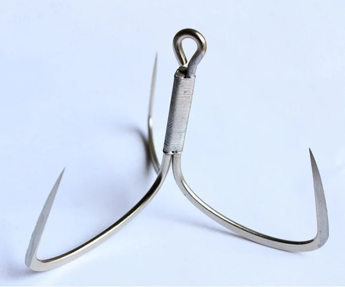 Stainless steel treble hooks for catching big fish or for lure in the
