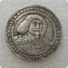 Poland Talar 1637 VLADISLAW IV Gedanensis DANZIG Супер Имитация монеты памятные монеты-копии монет медаль коллекционные монеты