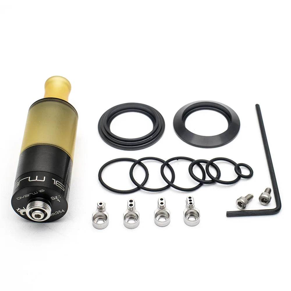 Coppervape 316ss Dvarw 16 RTA Black edition Ultem PEI капельный наконечник и 2 мл MTL бак совместимый 510 Vape