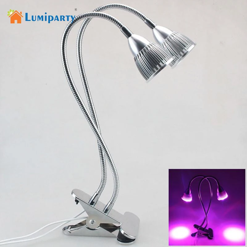 СВЕТОДИОДНЫЙ Осветитель Lumiparty с двойной головкой гибким держателем для лампы на