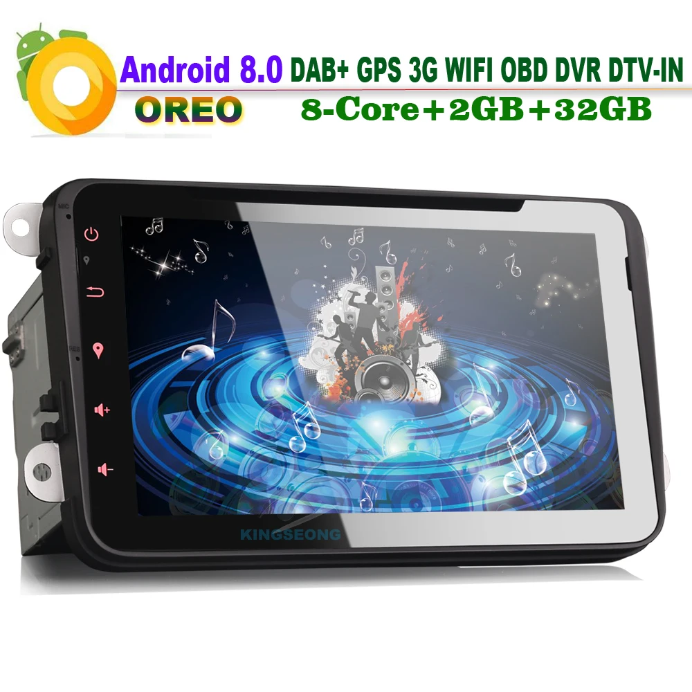 

8-Core 8" Android 8.0 Head Unit DAB+ GPS Navi Car Multimedia Player Car CD Player for VW PASSAT CC Passat Multivan T5 Caddy