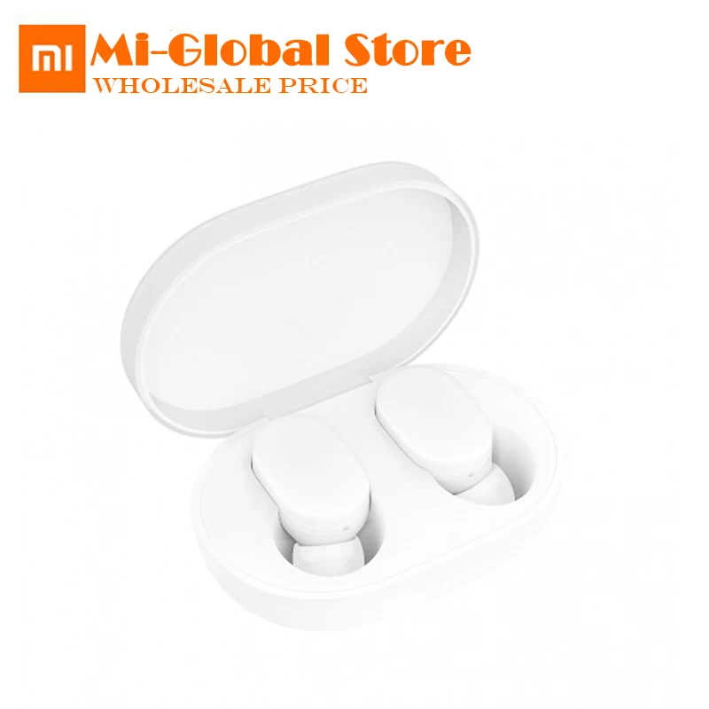 Xiaom TWS AirDots bluetooth Earphone Youth Version stereo bass BT 5.0 With Mic Handsfree Earbuds Touch Control with Charging Box
