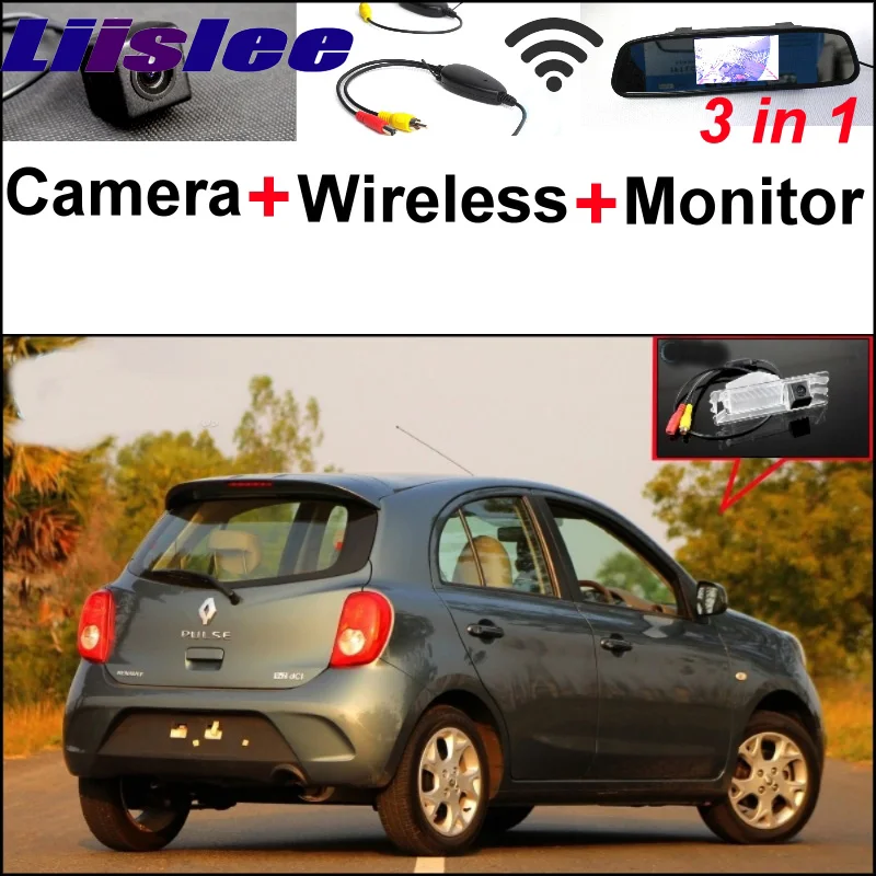 

Mirror Monitor Easy DIY Back Up Parking System For Renault Pulse + 3 in1 Special Reversing Camera + Wireless Receiver