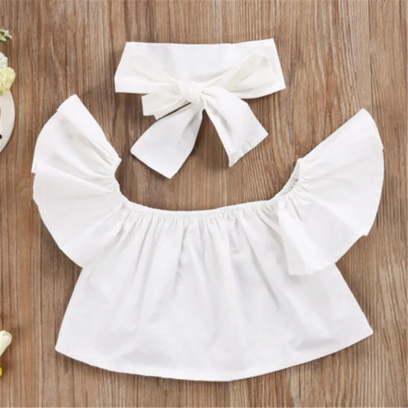 3 шт. детские джинсовые майки с открытыми плечами и оборками|girls clothes|jean outfitskids baby