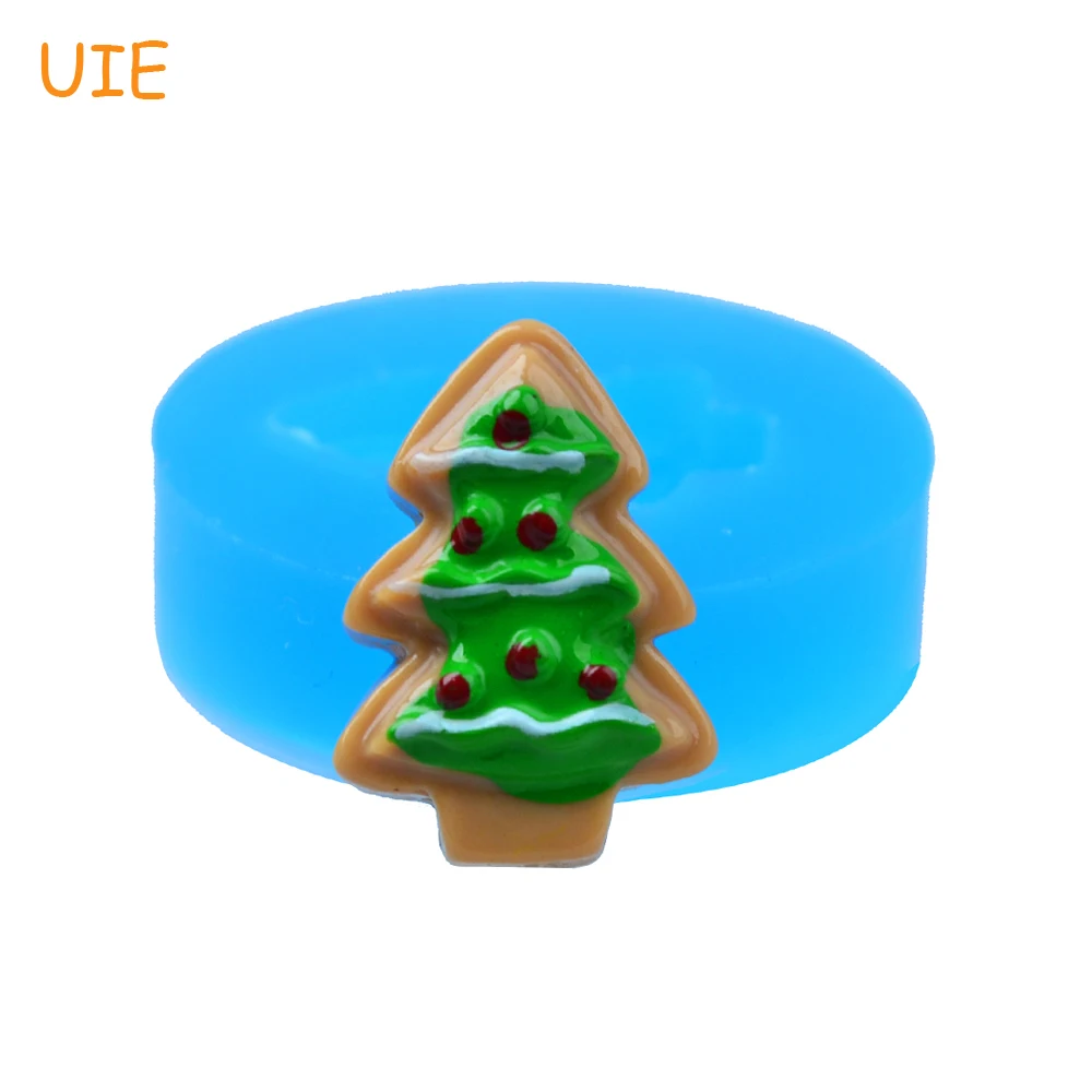 Free Shipping JYL224U 20.2mm Xmas Tree Flexible Mould Christmas Cake