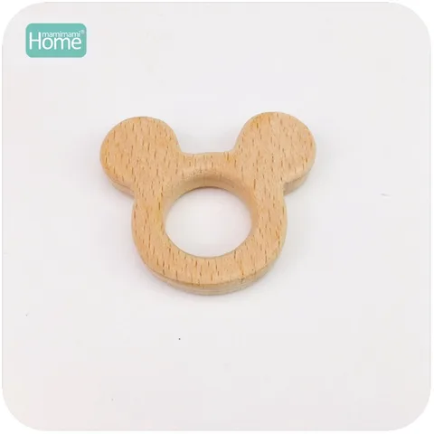 Madeira de Faia do Bebê Pulseira de Brinquedo para um Carrinho de Criança Mamimamihome Chocalhos Mickey Cabeça Mordedor Jogar Ginásio Acessórios Montessori Brinquedos 10pc