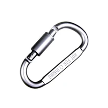 Aluminum Carabiner Grimloc Quick Release 8CM Outdoor Sport EDC Tool Tactical Molle Hanging Camping Climbing Buckle Bag Hook