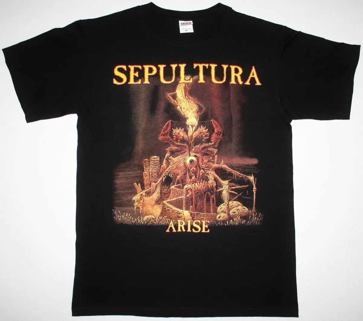 

SEPULTURA ARISE SOULFLY NAILBOMB CAVALERA CONSPIRACY TESTAMENT NEW BLACK T-SHIRT