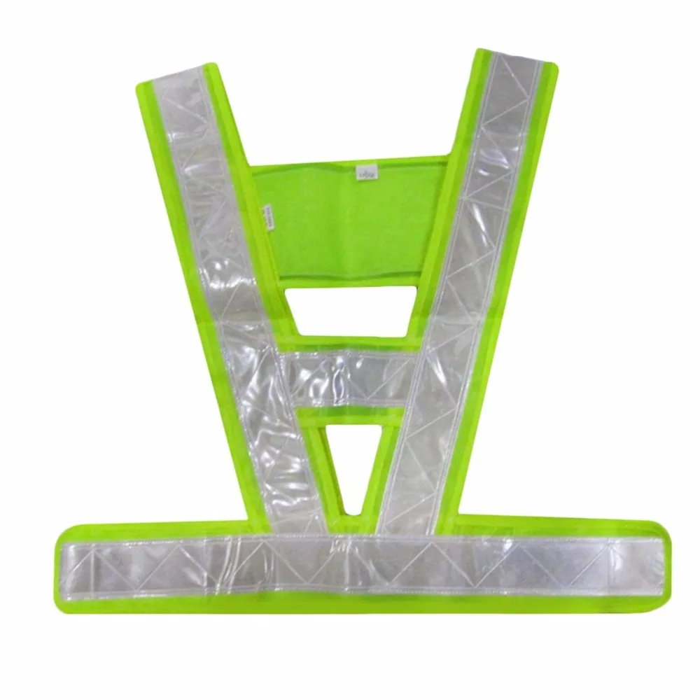 Reflective Vest V-Shaped Safety Waistcoat Reflective Light-emitting Vest For Traffic Running Camping Outdoor Safety Clothing Reflective Vest V-Shaped Safety Waistcoat Reflective Light-emitting Vest For Traffic Running Camping Outdoor Safety Clothing