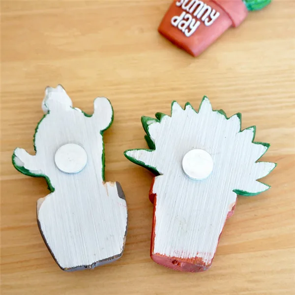 Cute Cactus Succulent Plants Fridge Magnets - 7