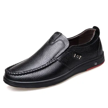

Men Social Shoe Spring Genuine Leather Social Fashion Brand Comfortable Men Shoes #MS8116112