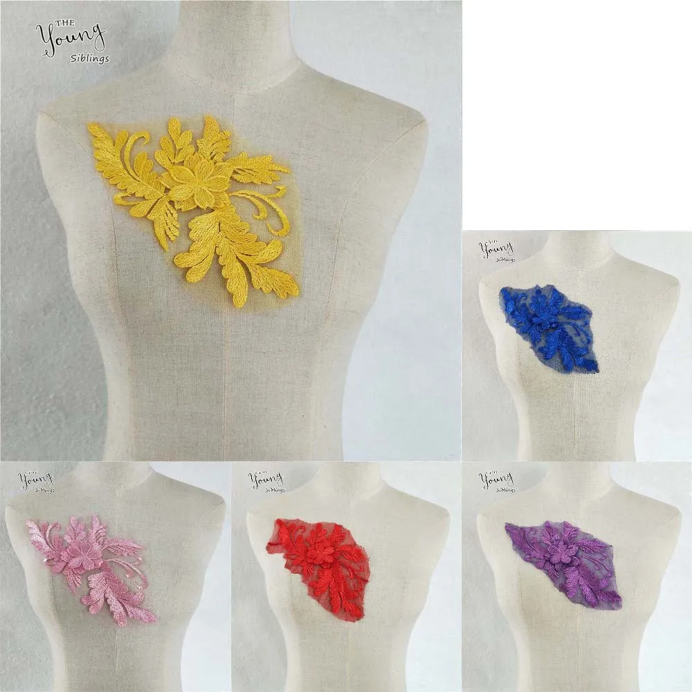1PCS Fabric Embroidered Neckline DIY Clothing accessories Lace Collar