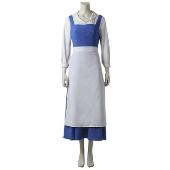 

Beauty And The Beast Princess Belle Costume Anime Cosplay Women Dress Cinderella Outfit Halloween Party Custom Made Adult