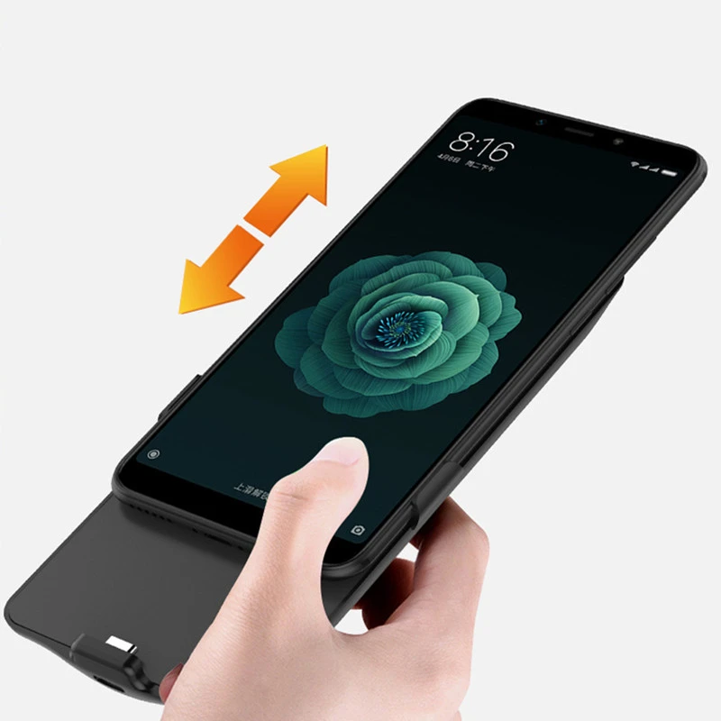 6800 мАч Power Bank чехол для Xiaomi Mi 6X портативное аккумуляторное зарядное устройство A2