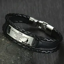 Простой Классический Многослойный кожаный браслет для мужчин из нержавеющей стали, подарки для моего сына