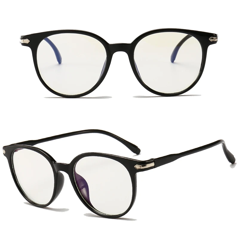 Женские Модные компьютерные очки мужские ретро круглые прозрачные очки Оптические очки оправа прозрачные линзы очки f