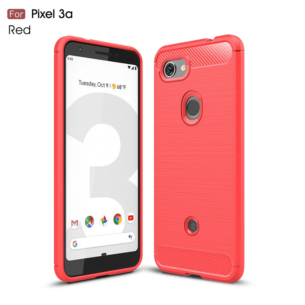 Coque 5.0For Google Pixel чехол для Htc Google Pixel на возраст 1, 2, 3, 3A 4 Pixel1 Pixel2 Pixel3 Pixel3A Pixel4 XL Coque чехол - Цвет: Red