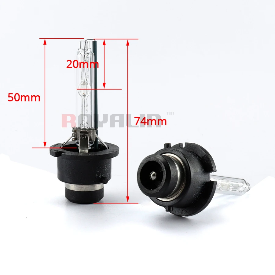 ROYALIN HID D2S Ксенон Для Cnlight лампы с металлическим держателем 35 Вт AC авто фары 3000K 4300K