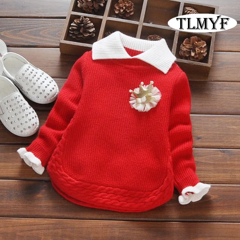 

2015 New cheapest high quality beatiful newborn baby girl's cute bow autumn sweater baby clothes for girl DS036